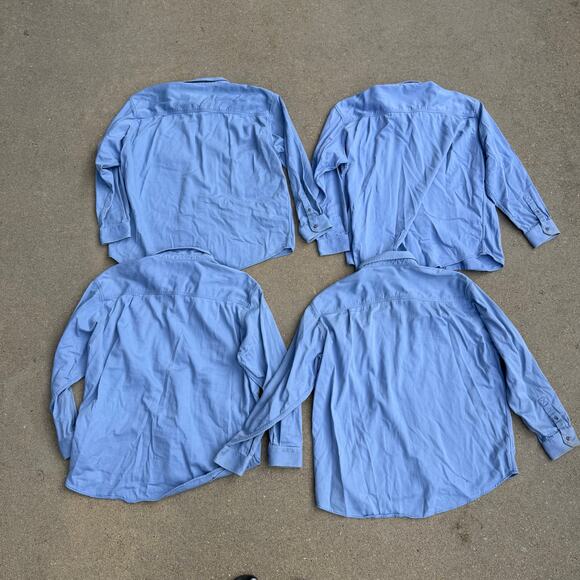 Carhartt FR Cat2 Long Sleeve Shirt Light Blue Flame Resistant 294-80 2XL Lot 4 - Picture 2 of 8